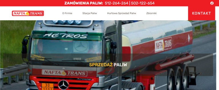 Strona dla stacji paliw